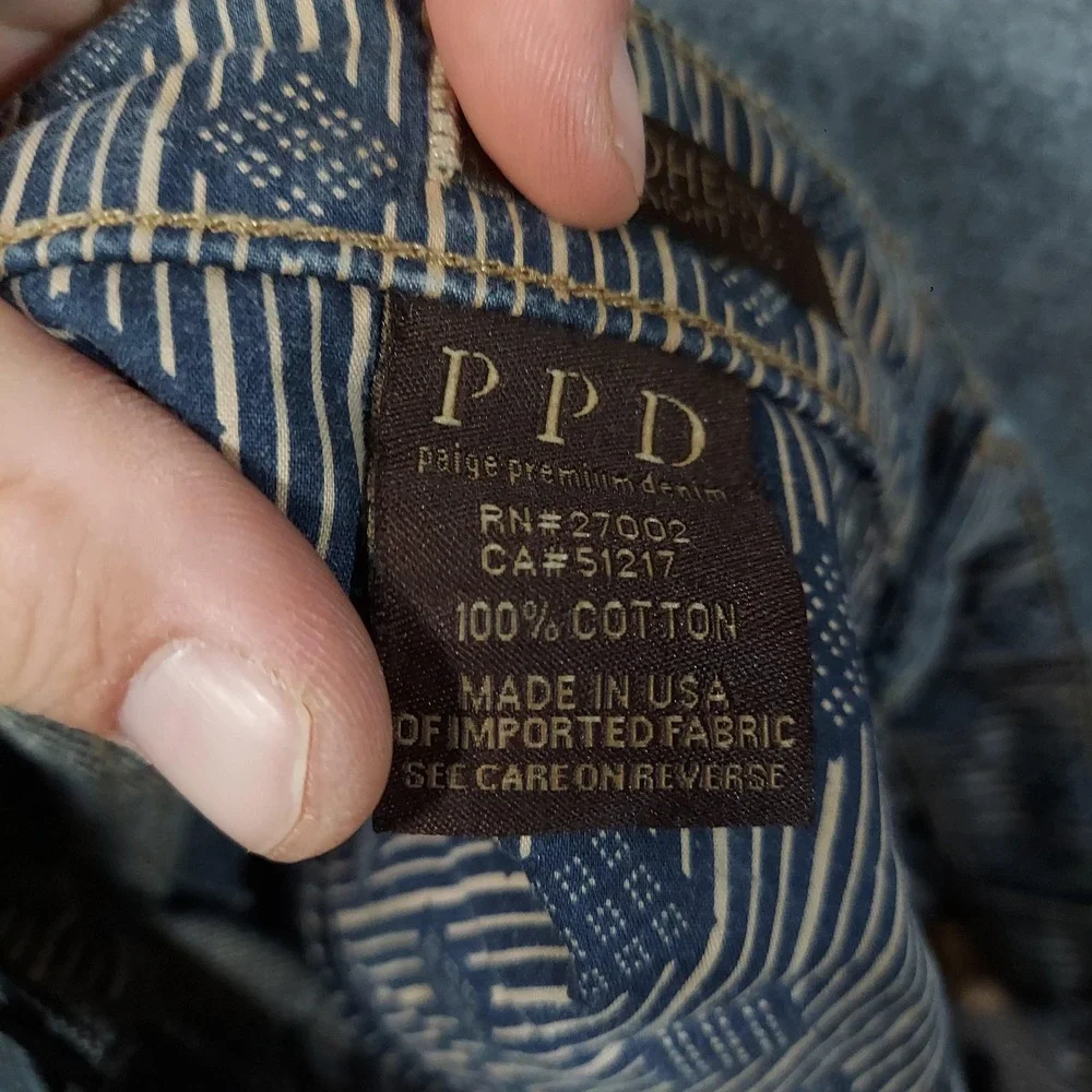 Paige PPD Jeans Mens 29 Blue Dark Wash‎ Doheny Straight Leg Made in USA Denim